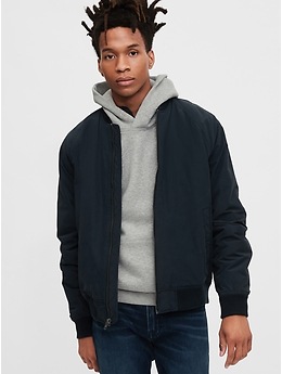 Gap longline hot sale bomber jacket