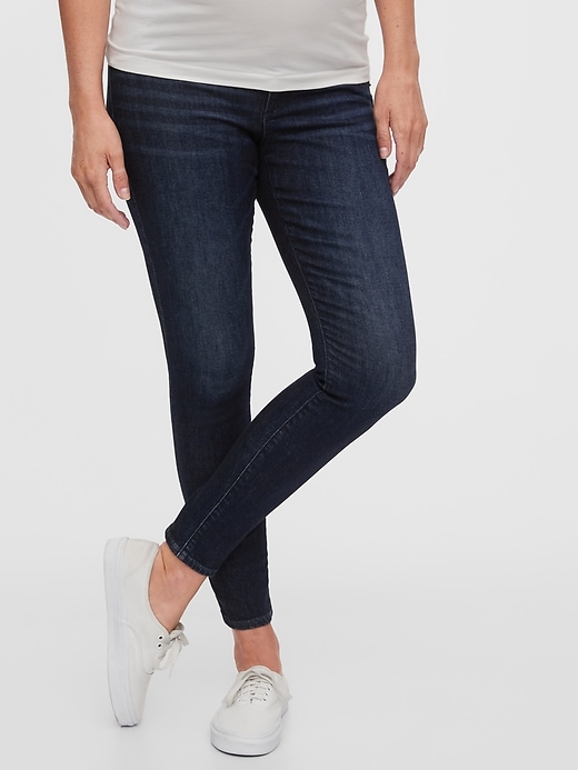 Image number 1 showing, Maternity Inset Panel Skinny Jeans