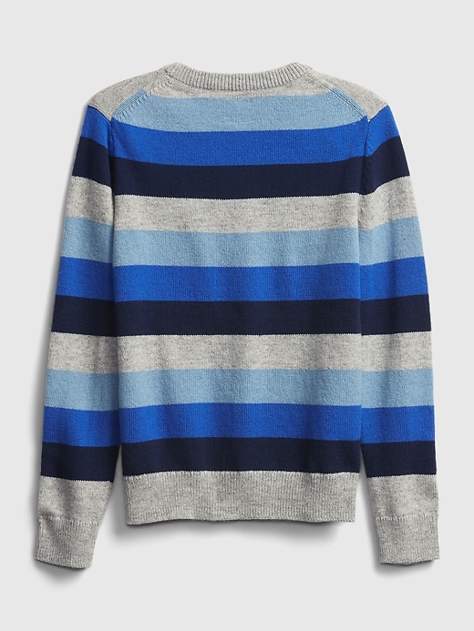 Image number 3 showing, Kids Cool Stripe Crewneck Sweater