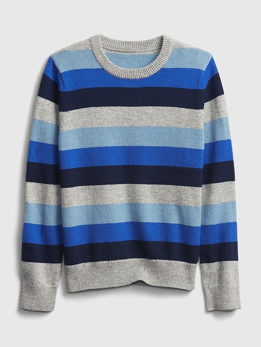 Image number 1 showing, Kids Cool Stripe Crewneck Sweater