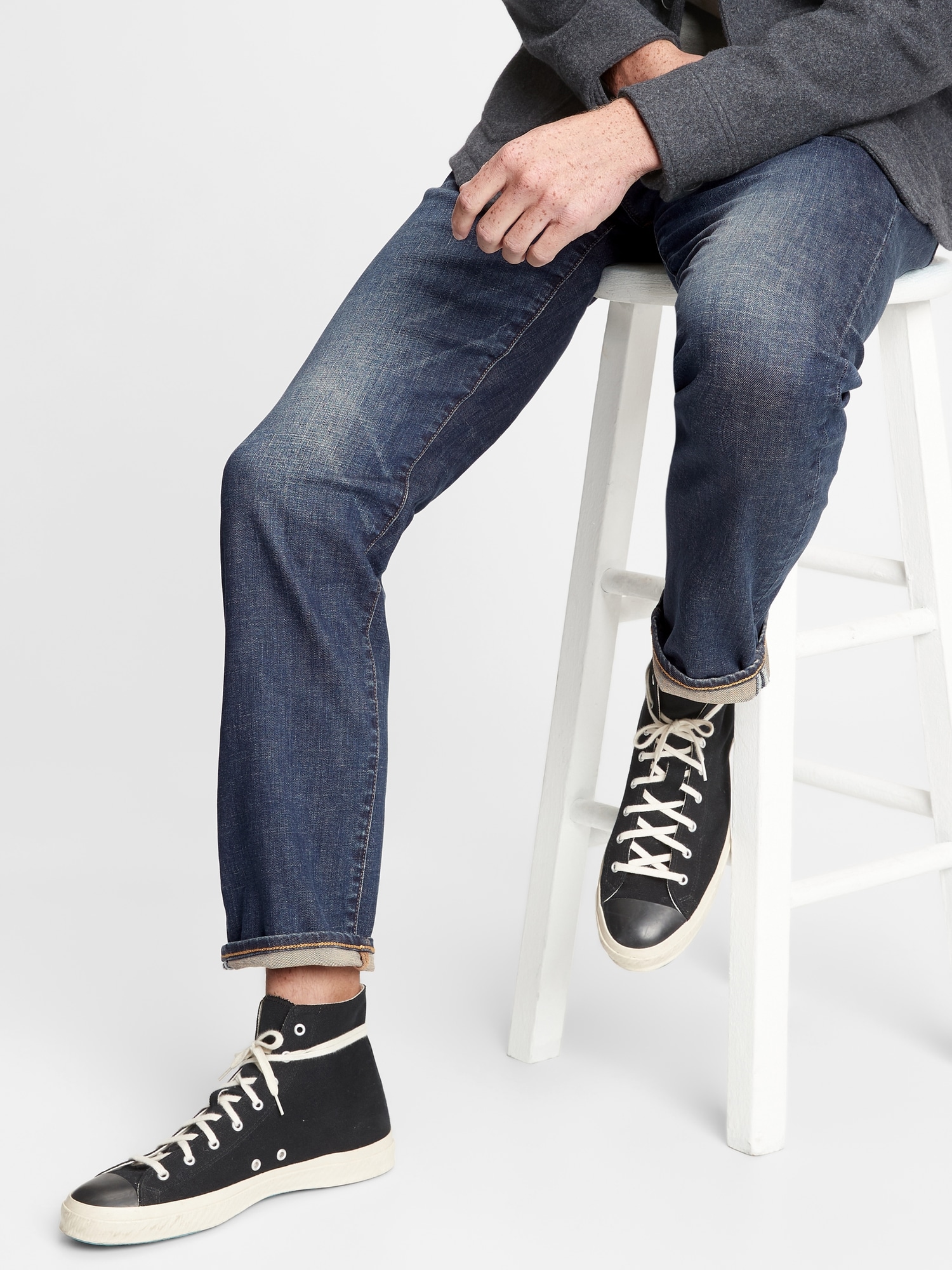 Gap  Jeans outfit men, Tapered jeans men, Mens outfits