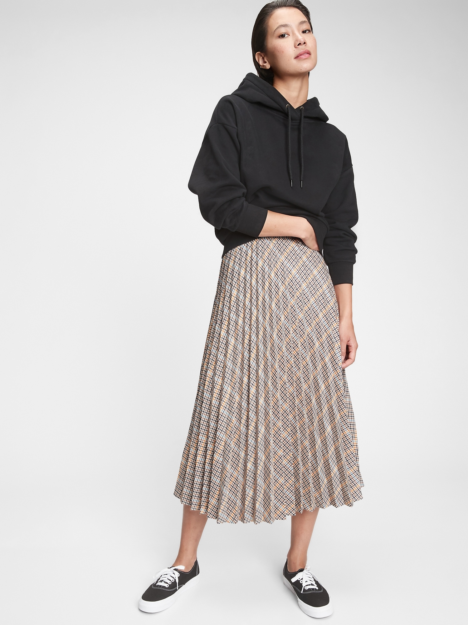Pleated Midi Skirt | Gap