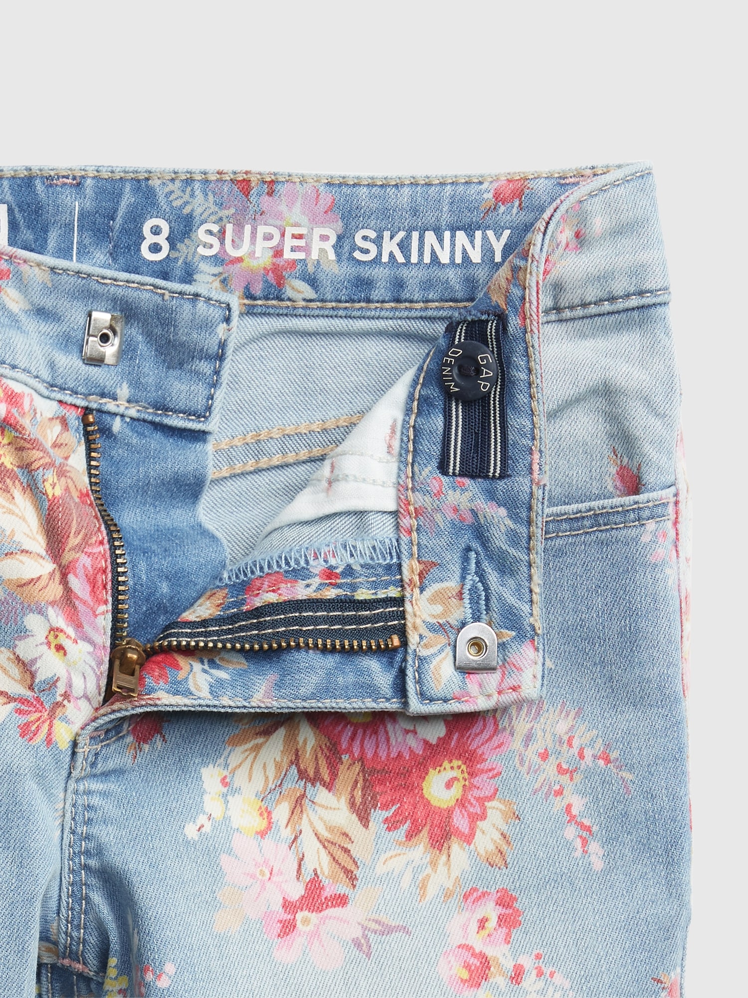 gap floral jeans