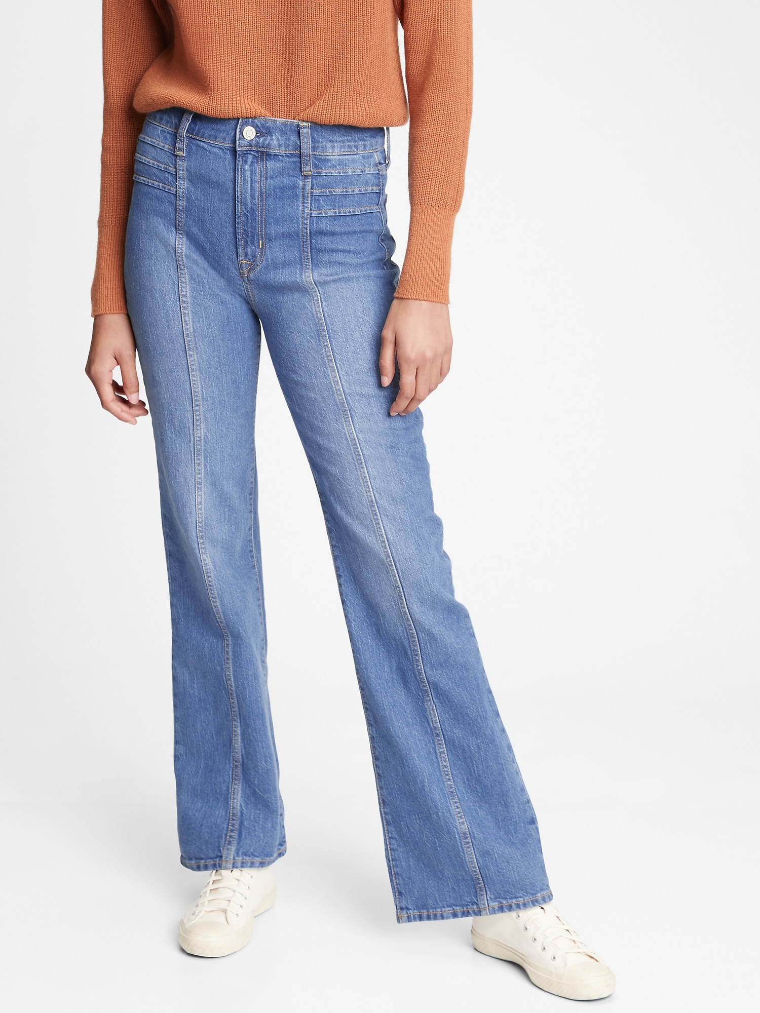 gap petite flare jeans