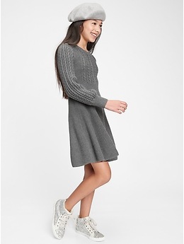 gap cable knit sweater dress