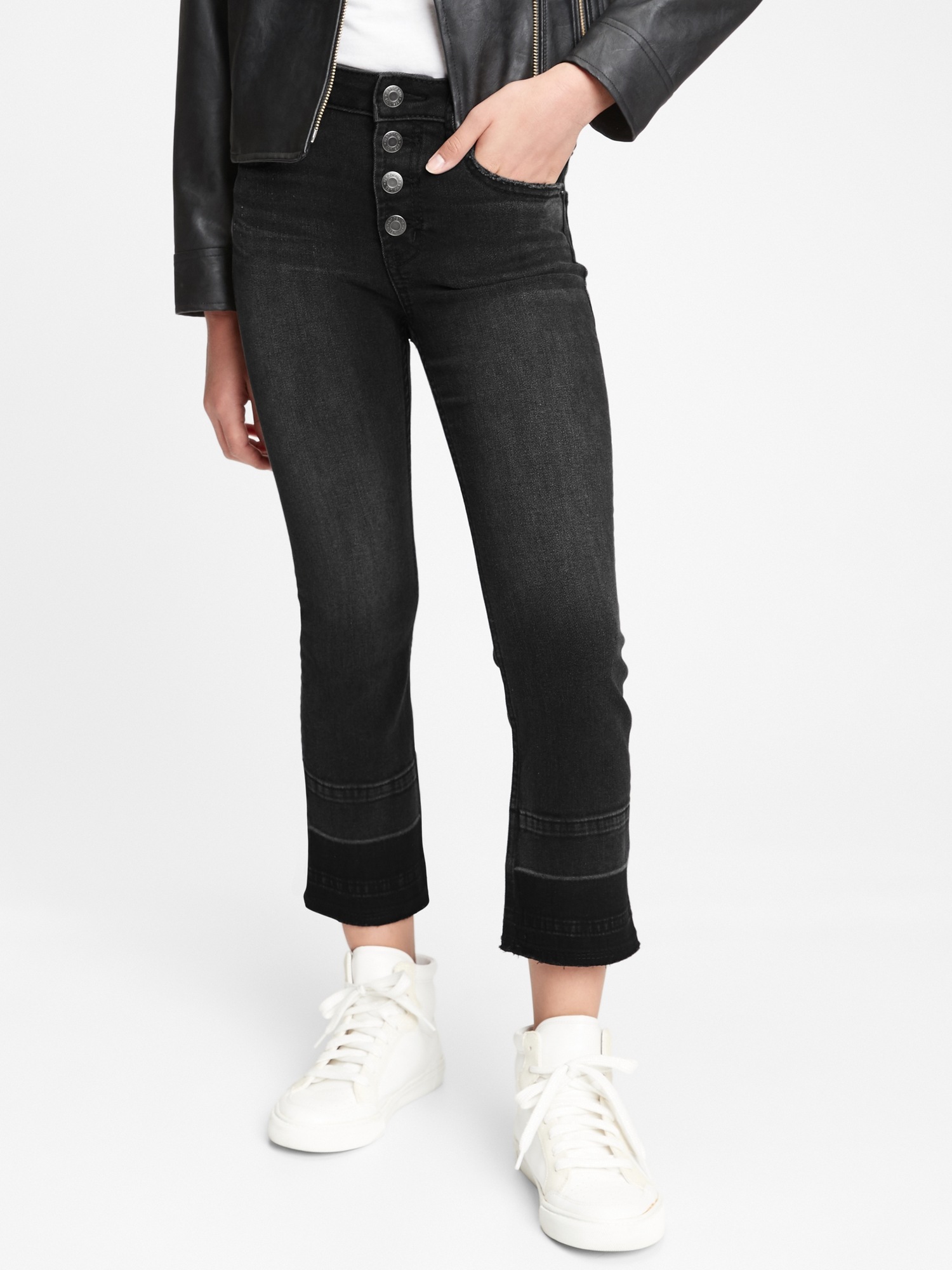 gap cropped flare jeans