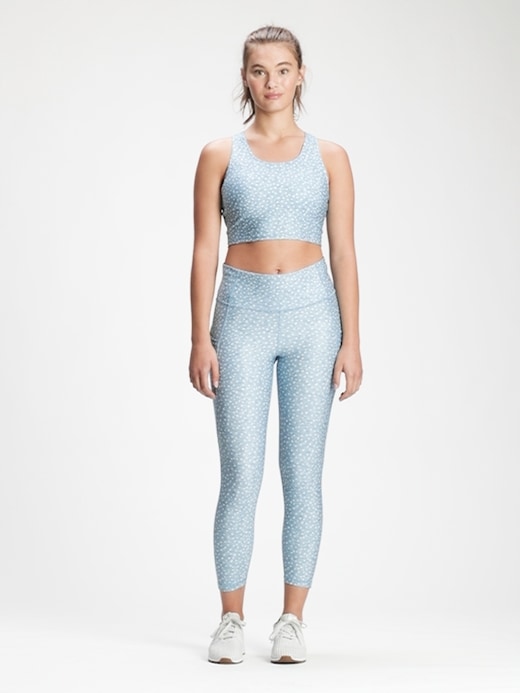 GapFit G Fast Cut Out Athletic High Rise Leggings in Indigo Blue