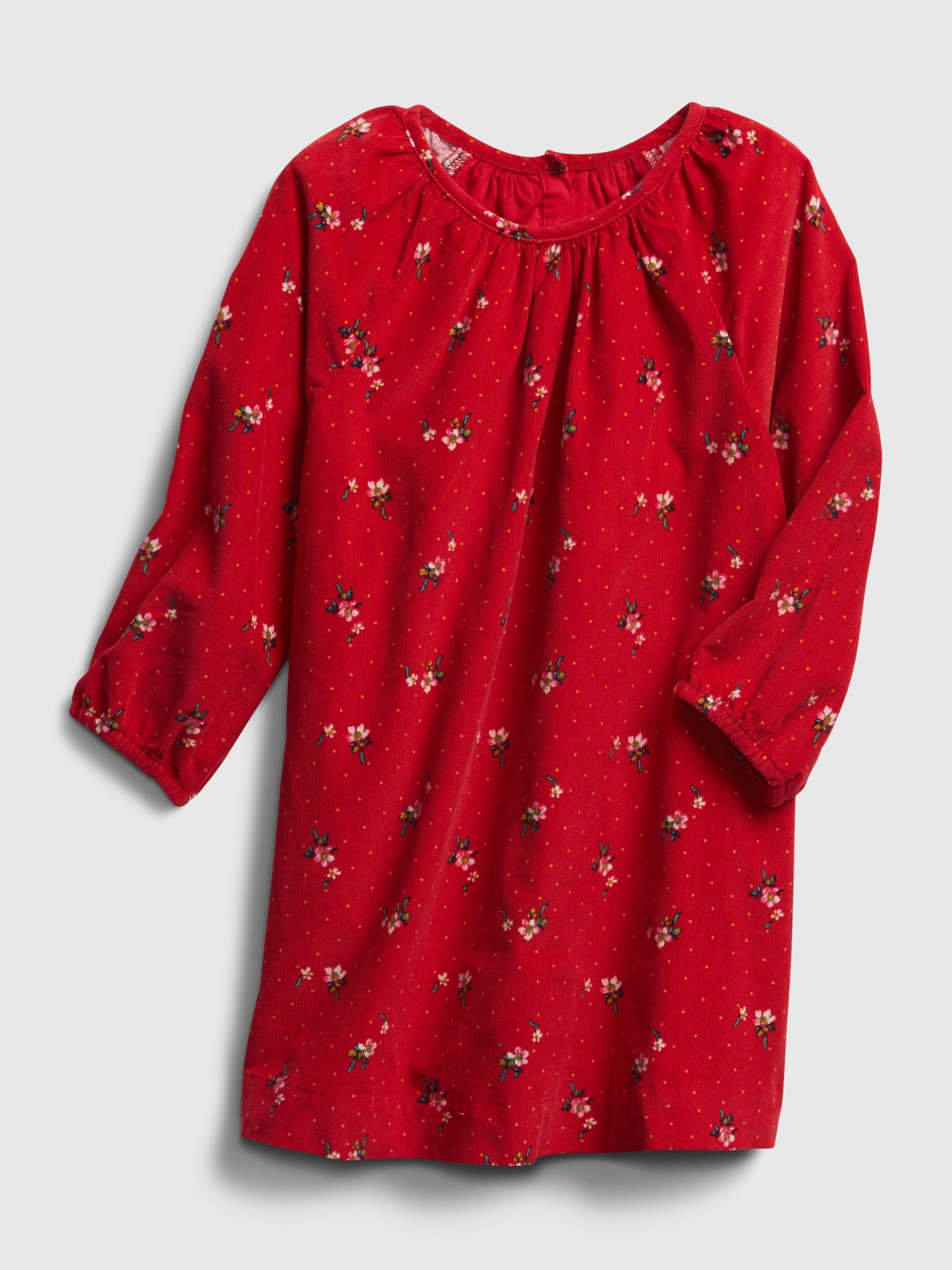 gap red floral dress