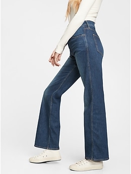 gap high waisted flare jeans