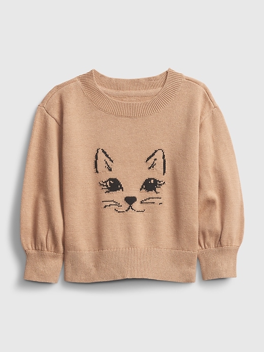 Toddler Cat Crewneck Sweater