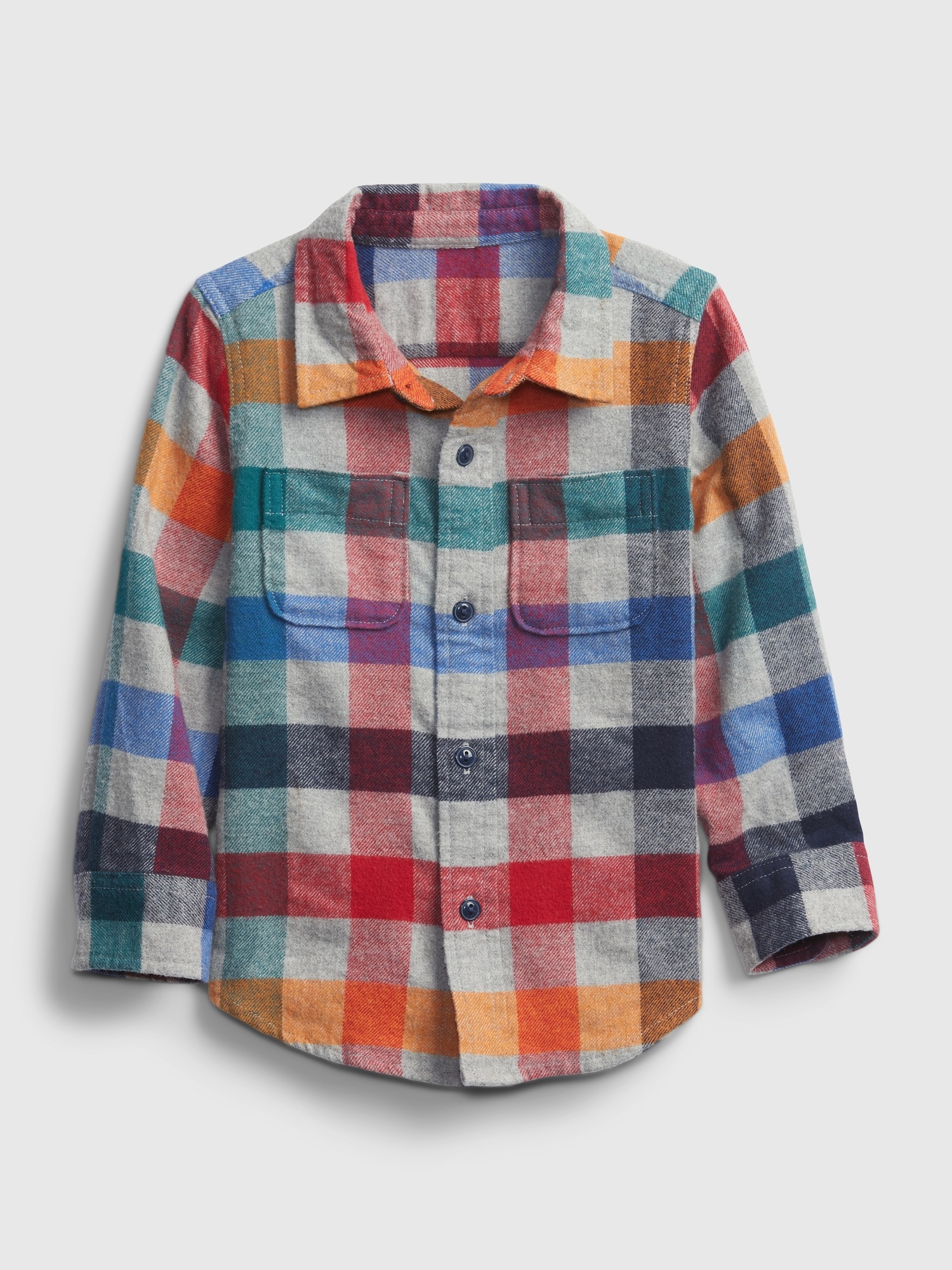 Rainbow Plaid Shirt 