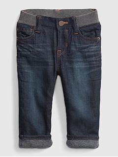 gap lined jeans