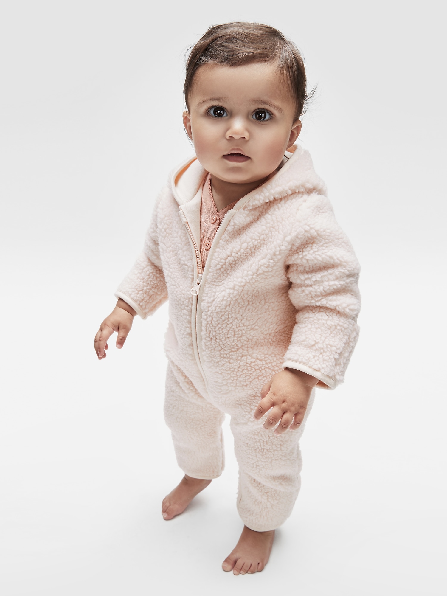 Baby gap 2025 sherpa onesie