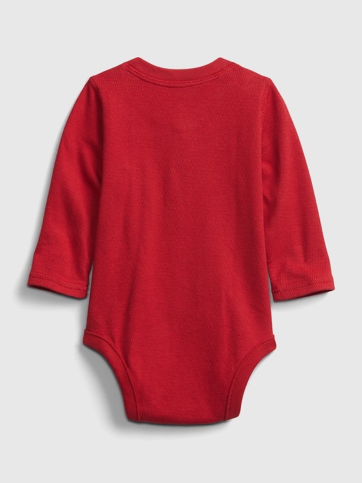 Image number 2 showing, Baby Henley Bodysuit