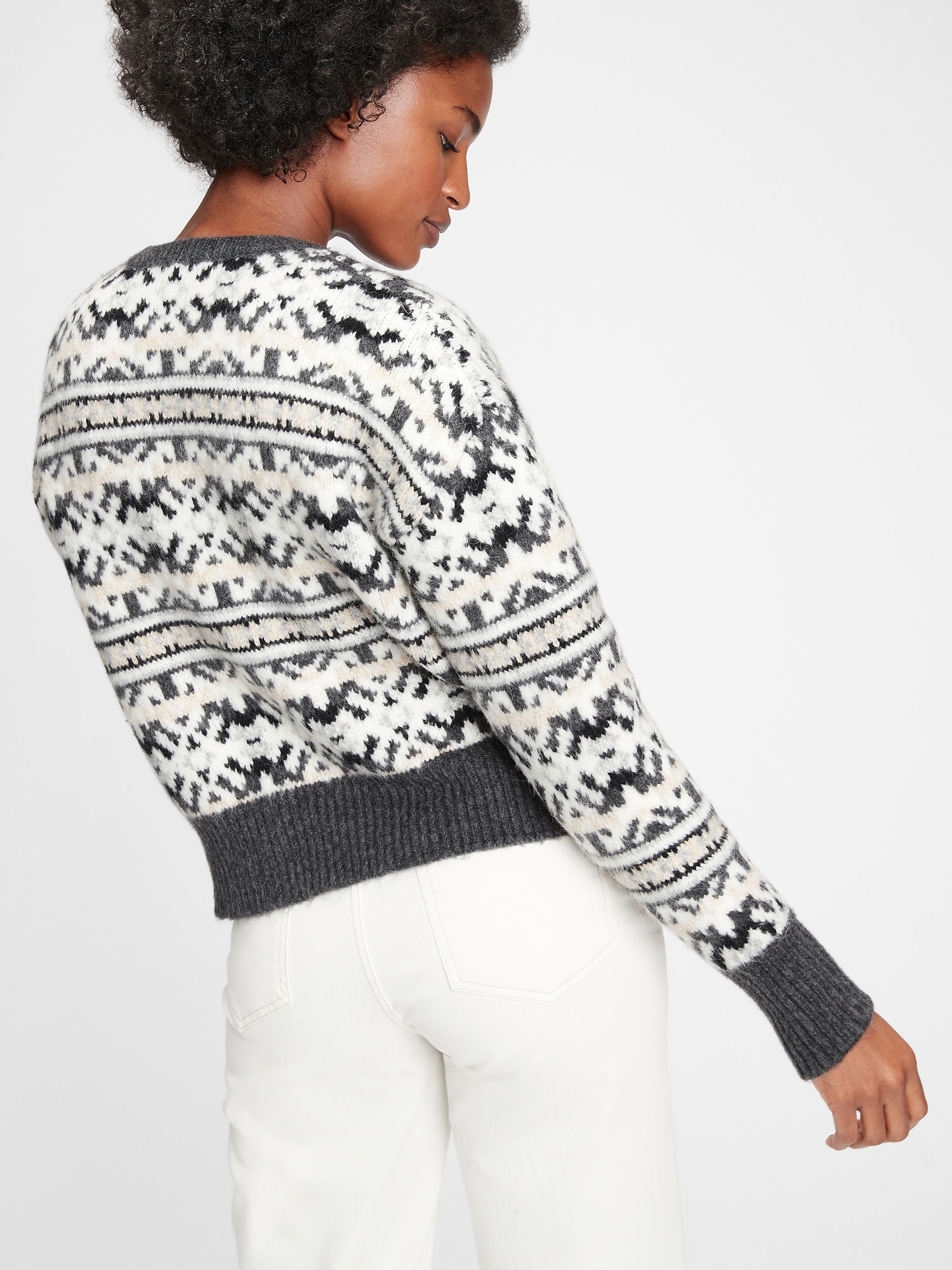 gap fair isle sweater