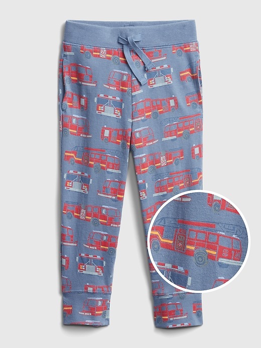 View large product image 1 of 1. Toddler Organic Cotton Mix and Match Print Pull-On Joggers