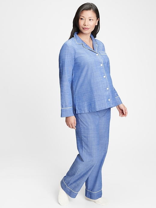 View large product image 1 of 1. Maternity Flannel PJ Set