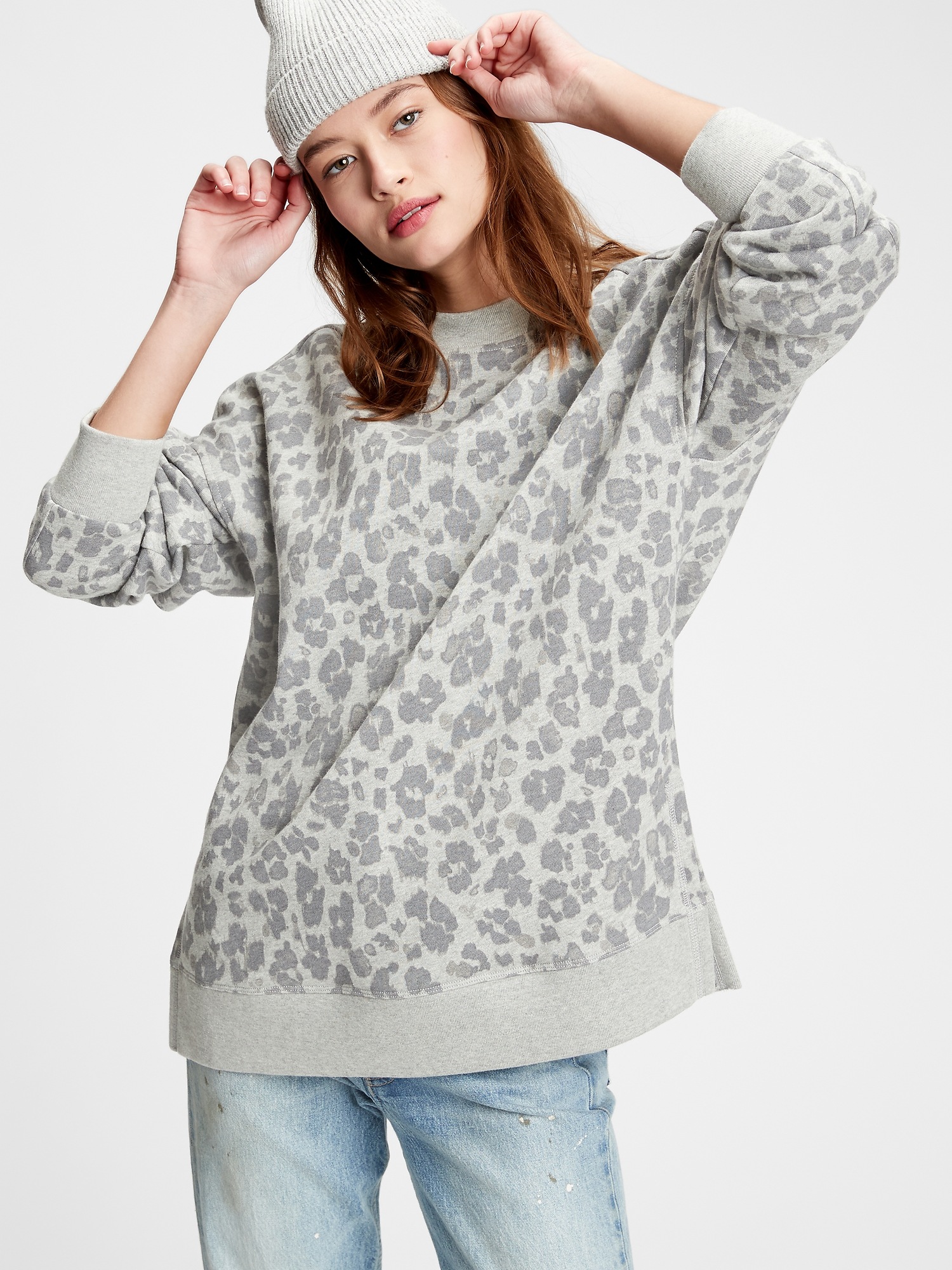 Gap vintage soft on sale pullover sweatshirt tunic