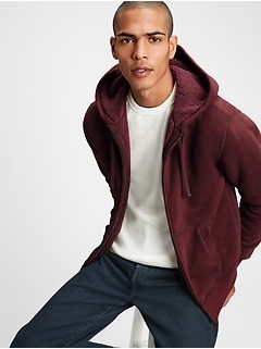 gap sherpa hoodie