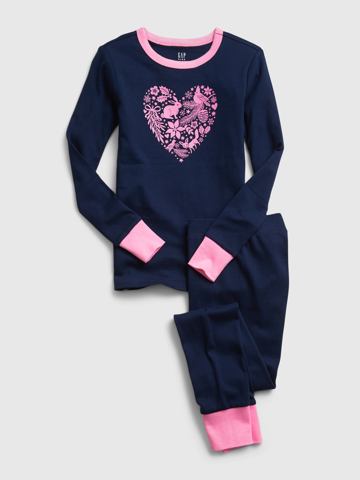 Kids Heart Graphic PJ Set