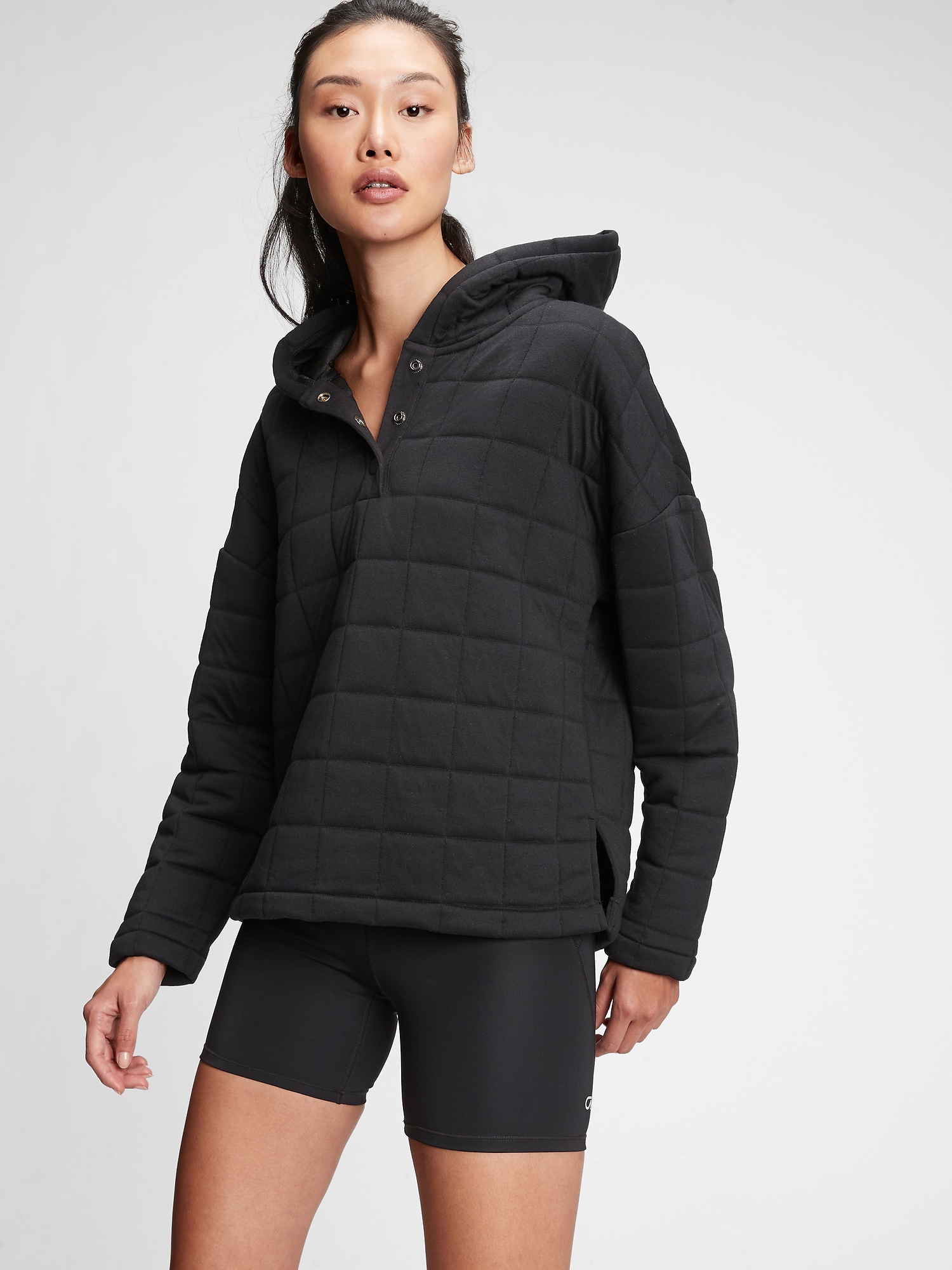 GapFit Quilted Jacquard Hoodie Gap