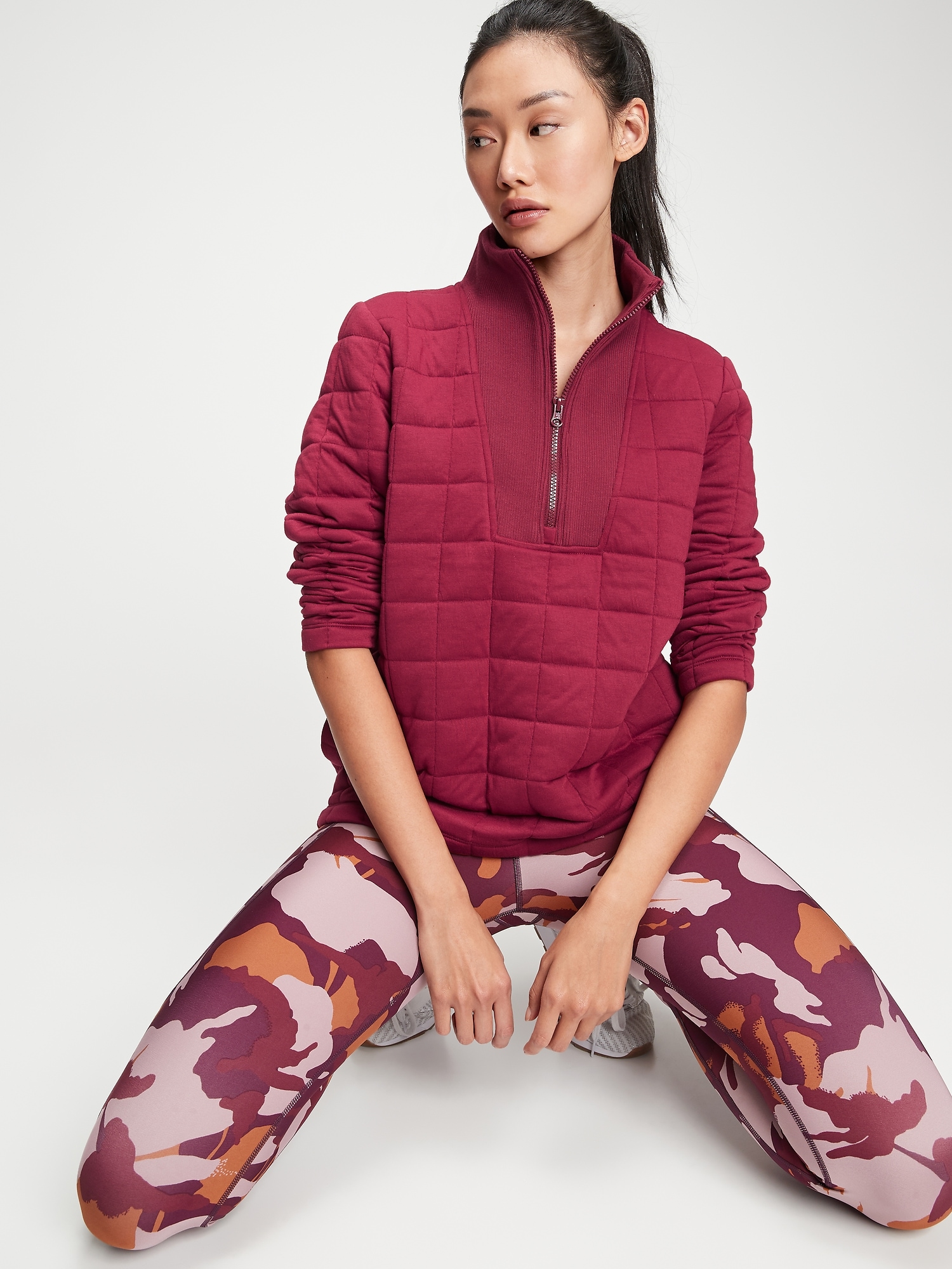 gap quilted sweatshirt