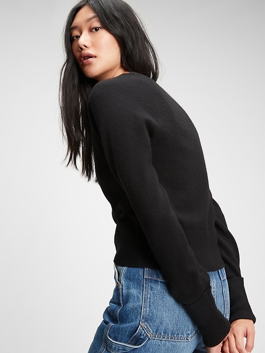 Image number 2 showing, Cropped V-Neck Cardigan