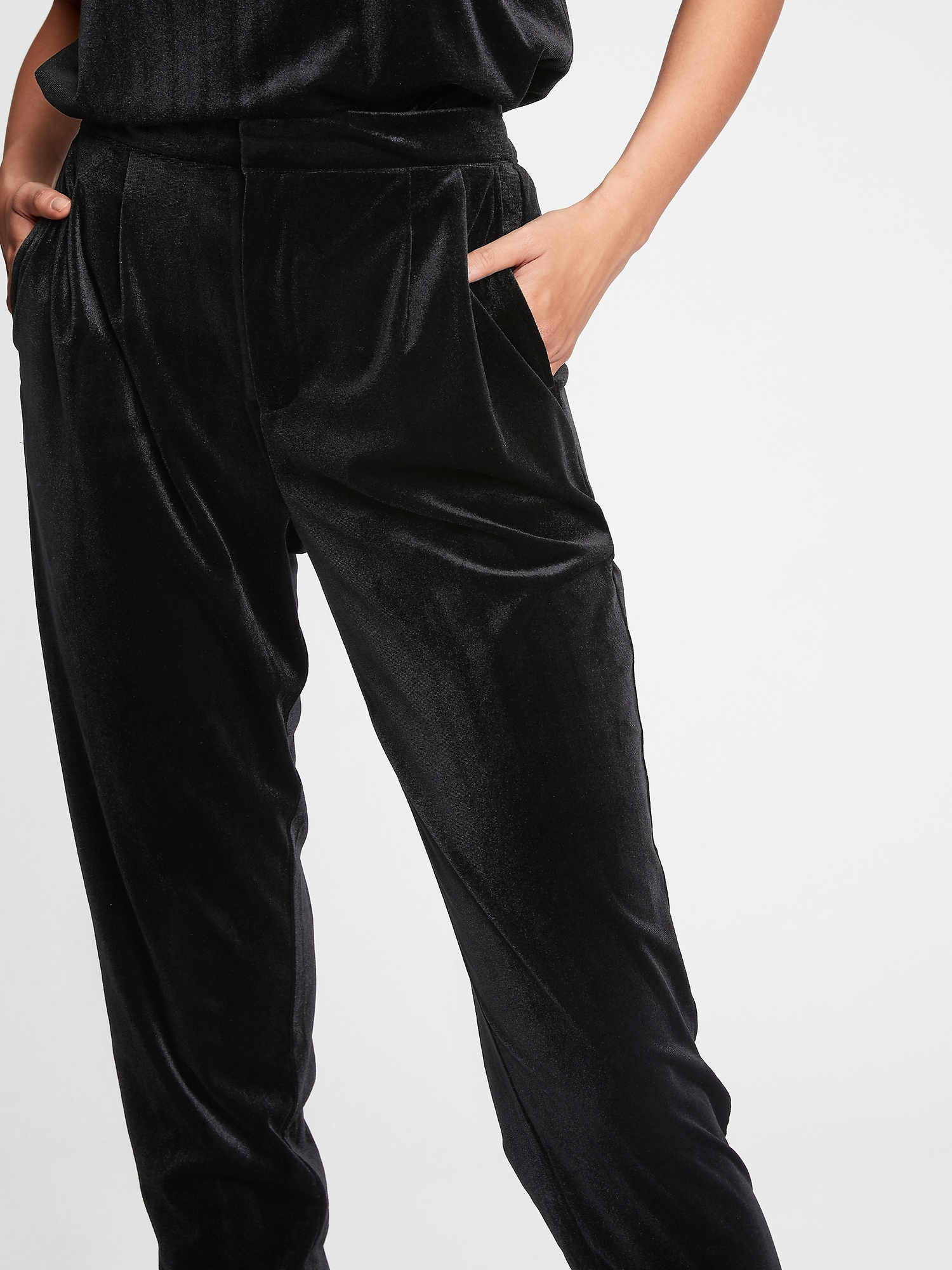 Premium Velvet Joggers for Women - Ultra-Soft Warm Velour Pants - Black -  1X-2X at  Women's Clothing store