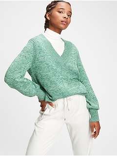 gap v neck sweater women's