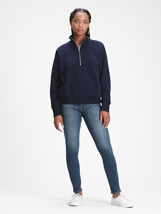 soft wear high rise true skinny jeans with secret smoothing pockets