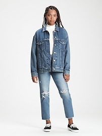 gap oversized denim jacket