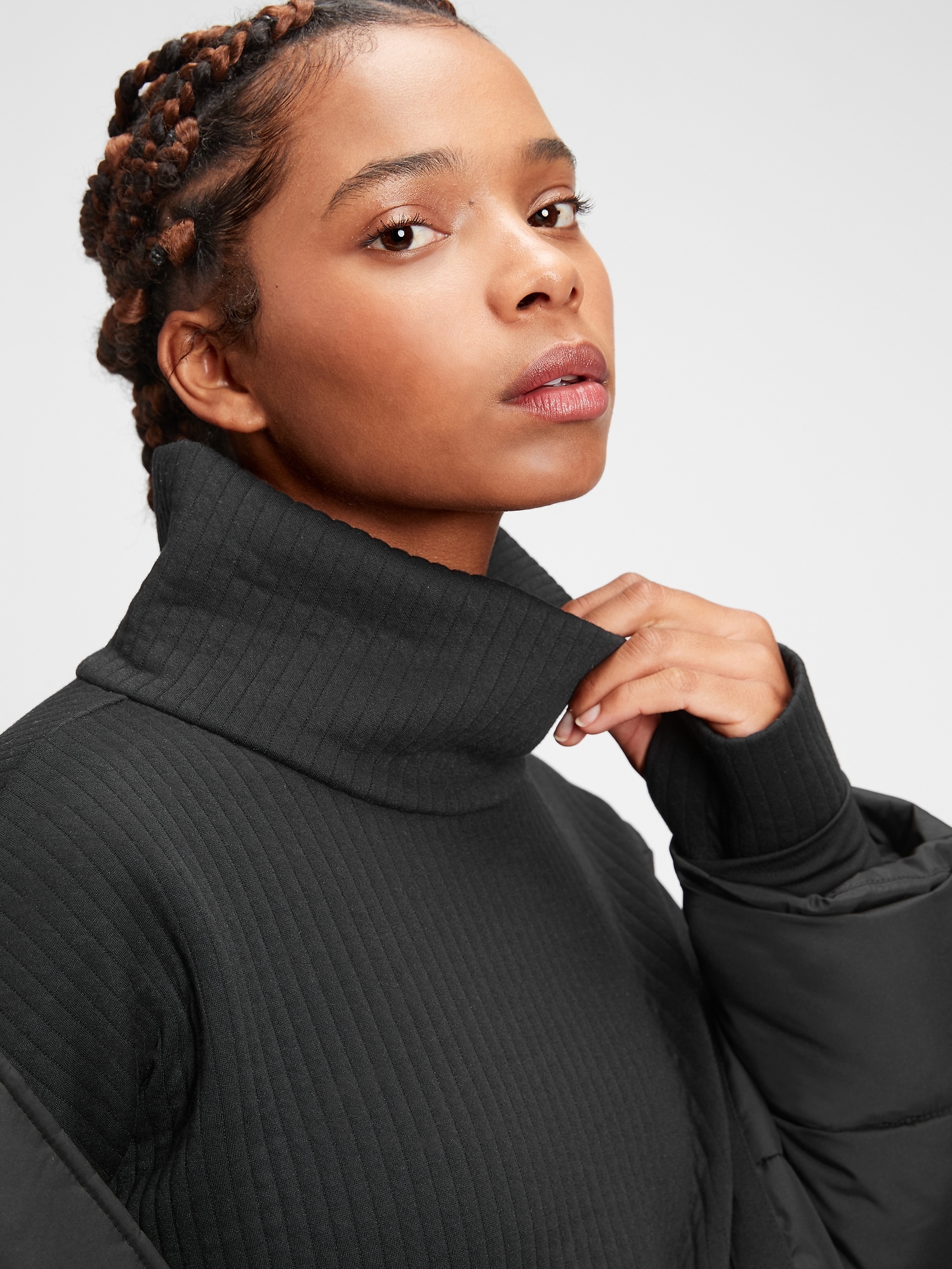 Gap on sale quilted turtleneck