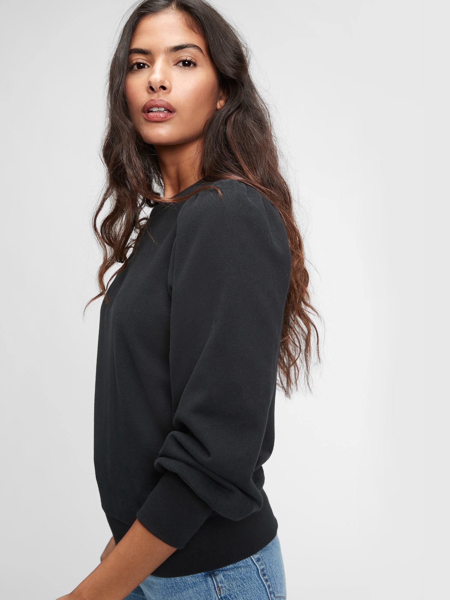 Gap puff sleeve sweatshirt new arrivals