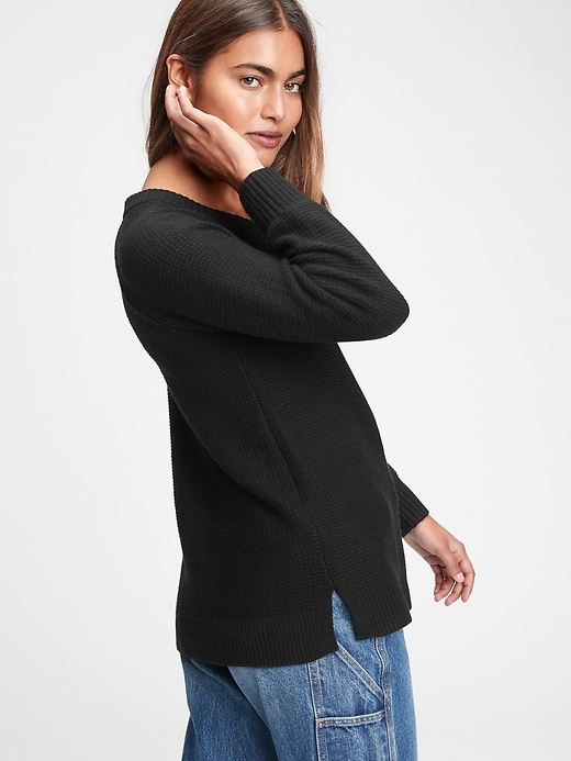 Image number 2 showing, True Soft Textured Crewneck Sweater
