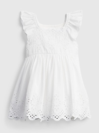 baby white eyelet dress