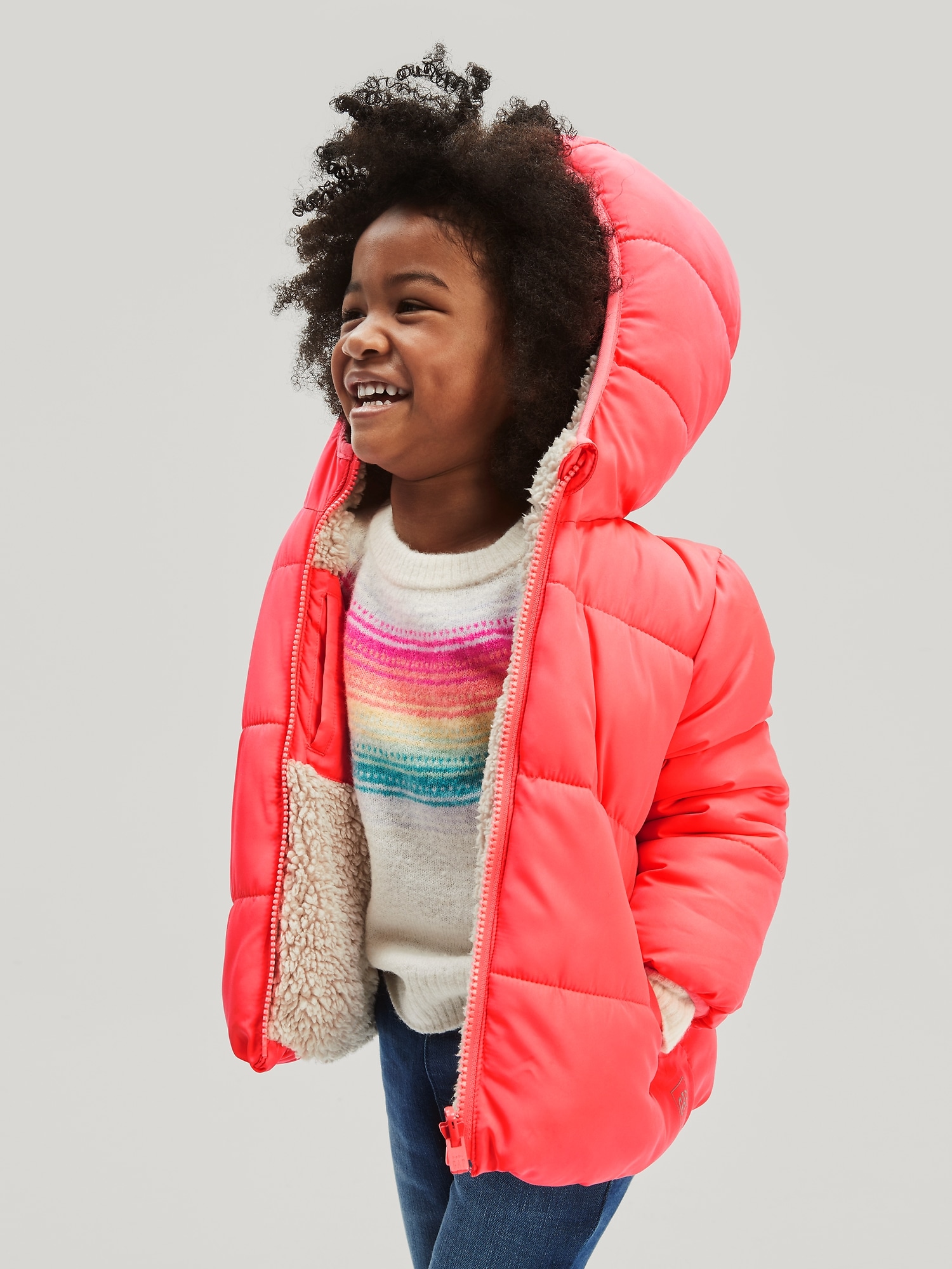 Toddler ColdControl Max Reversible Puffer Jacket | Gap