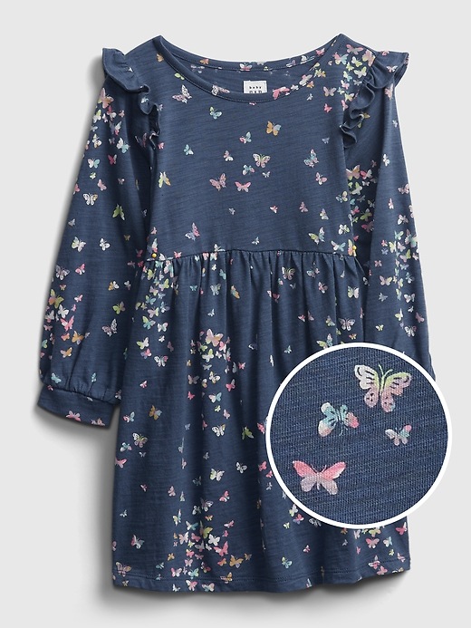 Image number 1 showing, Toddler Ruffle Print Dress