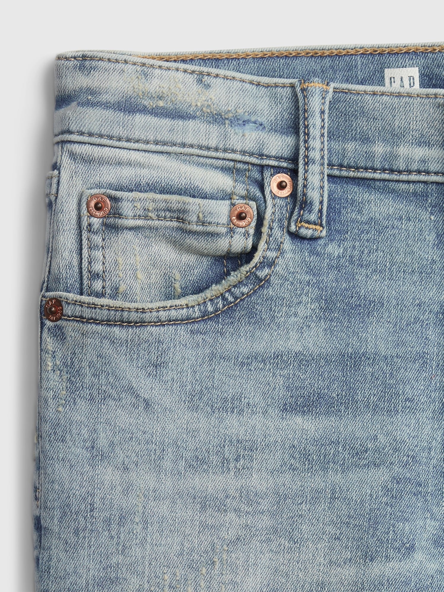 Teen Stacked Ankle Skinny Jeans | Gap Washwell™ with