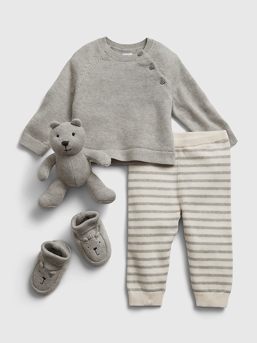 Image number 1 showing, Baby Sweater Outfit Set with Brannan Bear