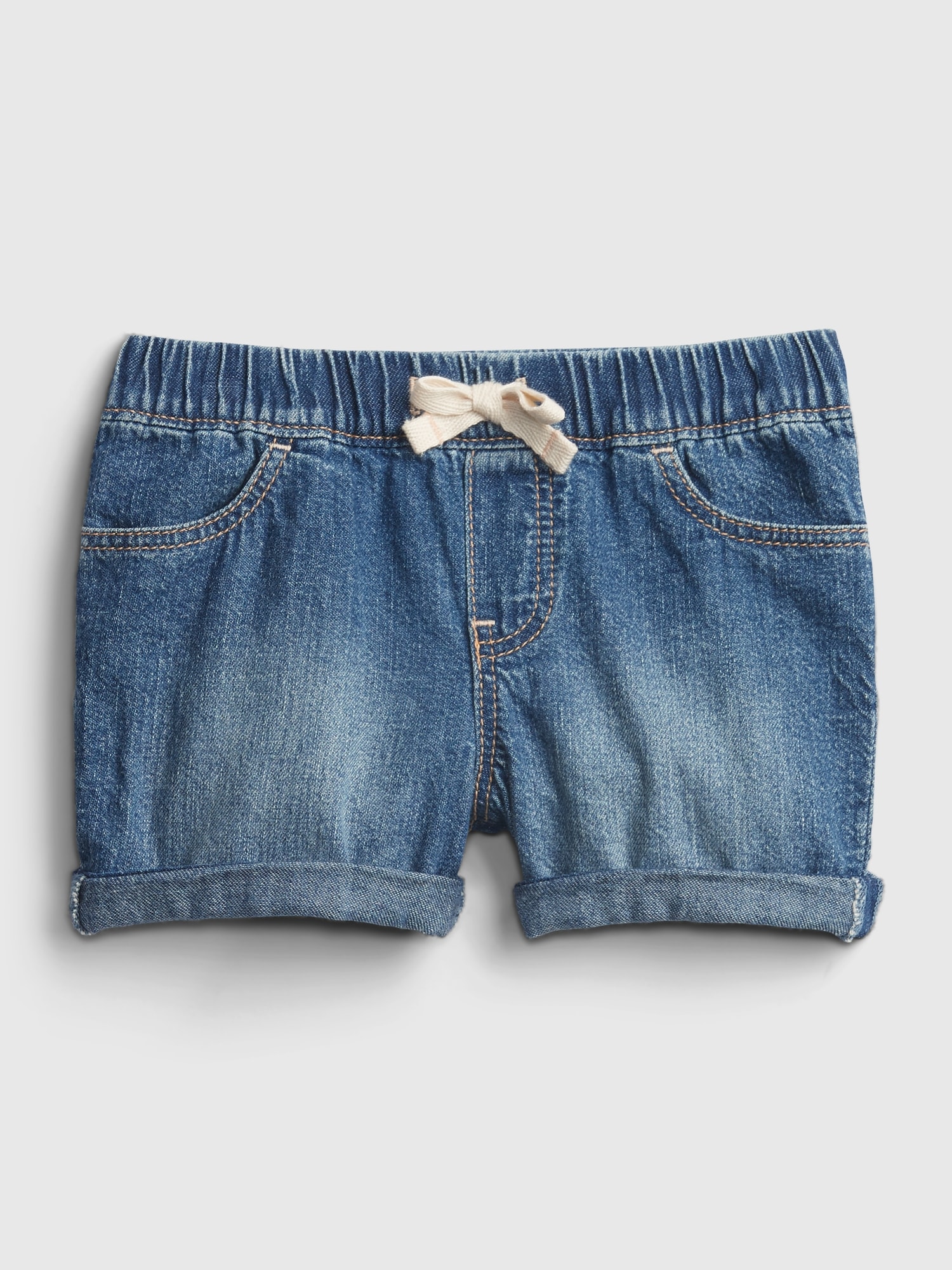 Toddler Denim Pull-On Shorts with Washwell™ | Gap