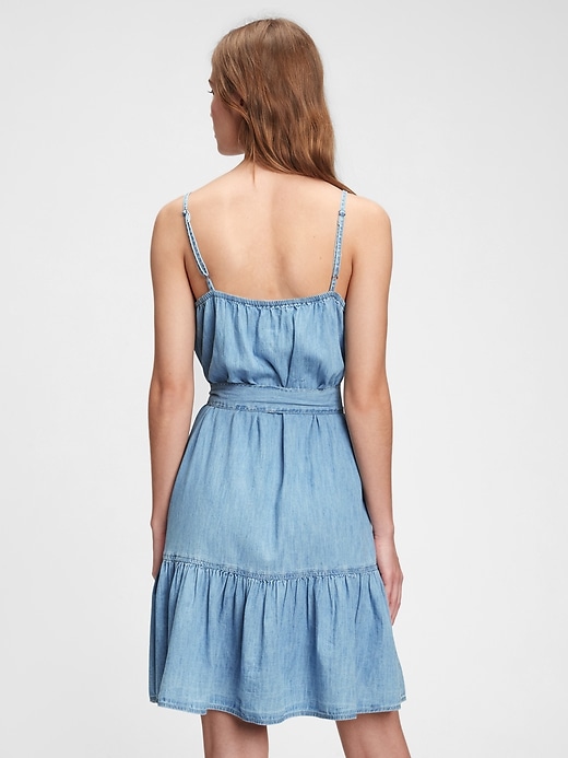 Image number 2 showing, Button-Front Ruffle Cami Dress