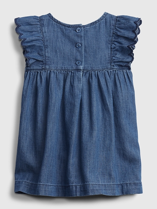 Baby Denim Ruffle Dress | Gap