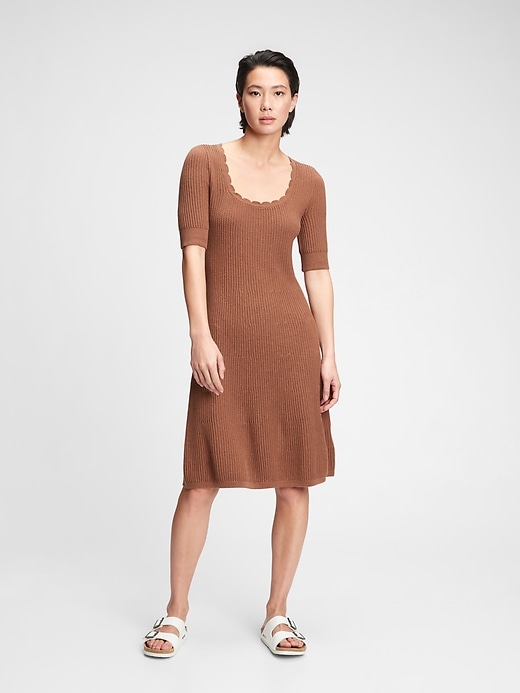 View large product image 1 of 1. Fit & Flare Sweater Dress