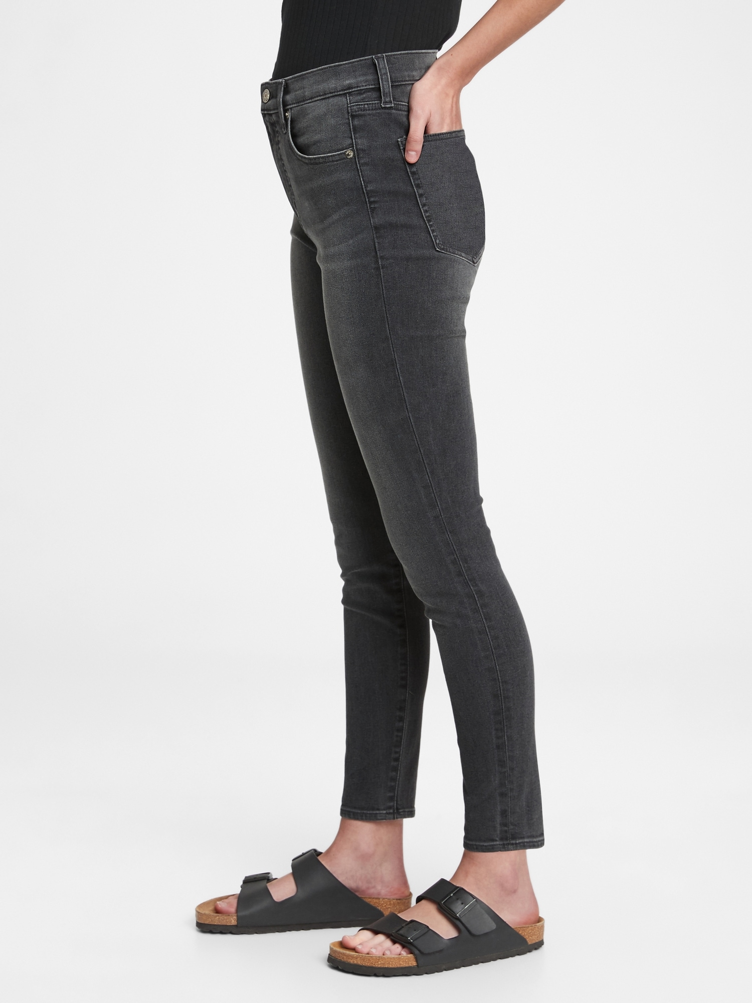 gap black skinny pants