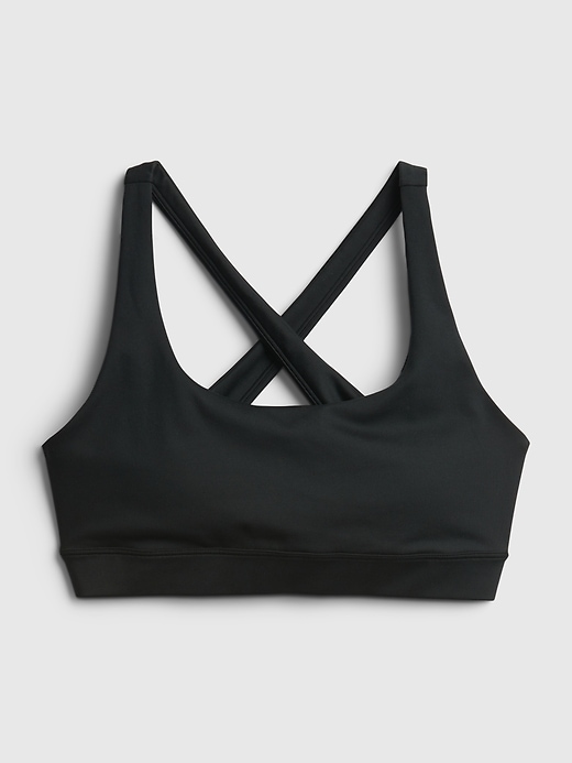 Image number 6 showing, GapFit Blackout Medium Impact Crossback Sports Bra