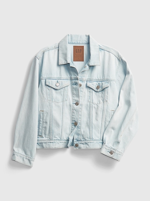 Cropped Icon Denim Jacket With Washwell™ | Gap