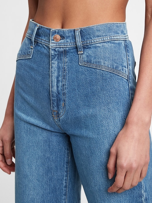 Image number 4 showing, Sky High Wide-Leg Jeans