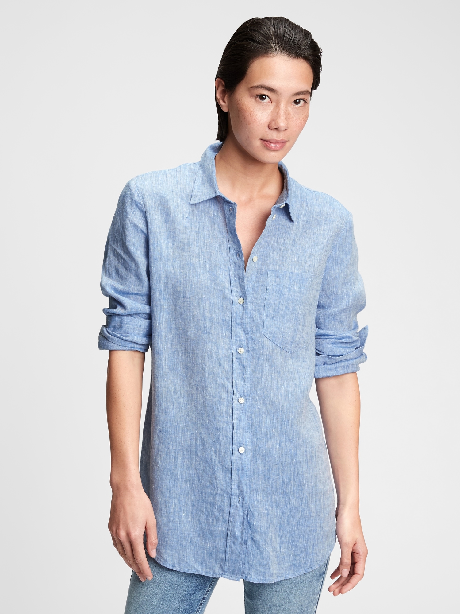 gap linen blouse