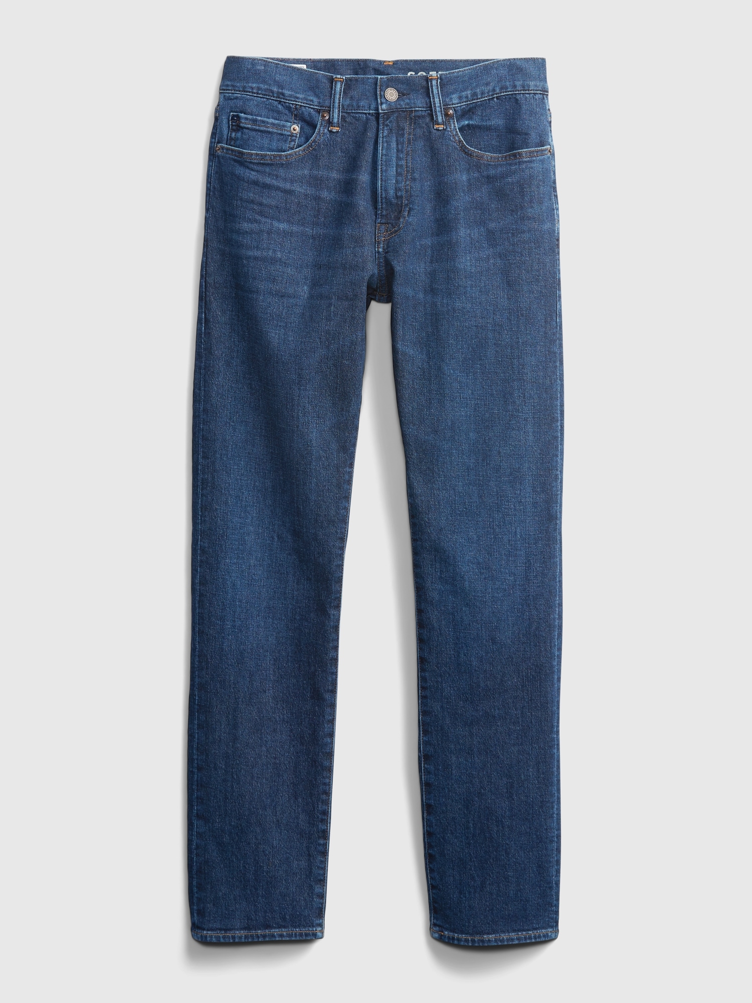 GAP Men's Classic Everyday Straight Denim Jeans in GapFlex with Washwell