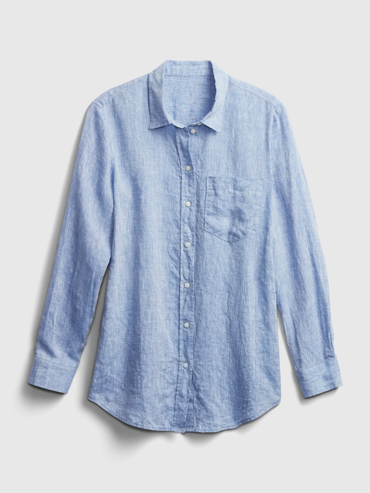 linen boyfriend shirt gap